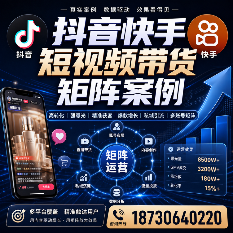 玉林短视频带货团队多平台矩阵自动分发案例